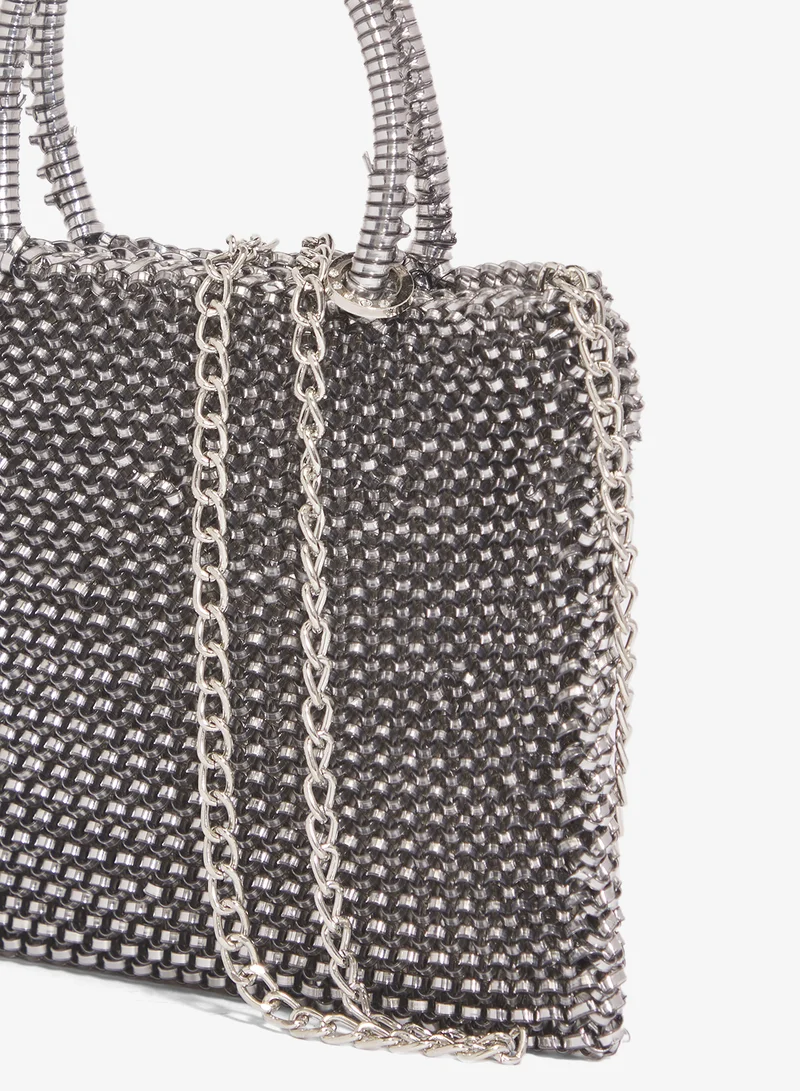 Khizana Black rhinestone embellished detailed bag for Women | Best Price UAE